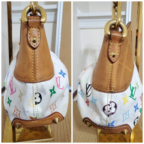 LOUIS VUITTON White Monogram Multicolore Judy PM Bag - Picture 9 of 13